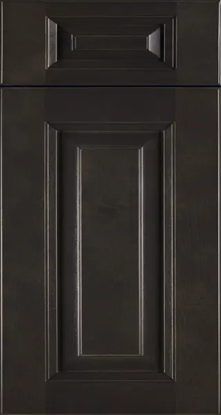 Aspen Charcoal Gray (AC) sample door, raised panel