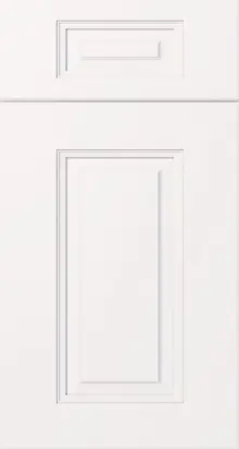 Aspen White (AW) sample door, raised panel