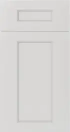 Double Dove White (DDW) sample door, double-step shaker, full overlay