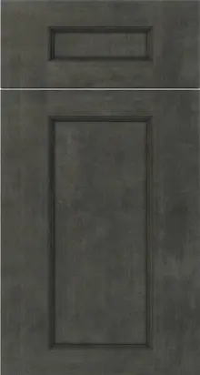 Double Smokey Gray (DSG) sample door, double-step shaker, full overlay