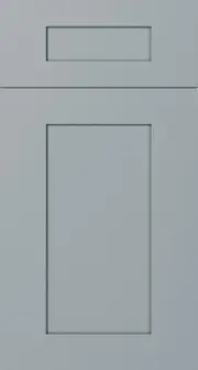 Shaker Gray (GR) sample door, five-piece shaker, full overlay