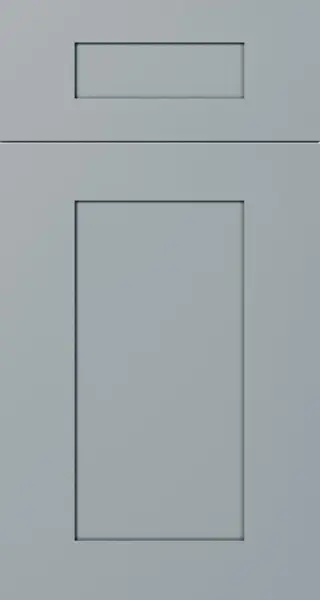 Shaker Gray (GR) sample door, five-piece shaker, full overlay