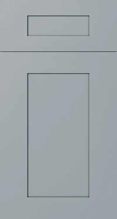 Shaker Gray (GR) sample door, five-piece shaker, full overlay