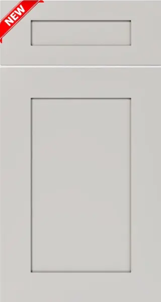 Lunar Gray (LG) sample door, five-piece shaker, full overlay
