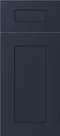 Navy Blue (NB) sample door, five-piece shaker, full overlay