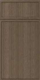 Slim Amber Oak (SAO) sample door, slim-rail shaker, full overlay