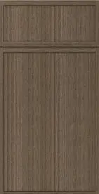 Slim Amber Oak (SAO) sample door, slim-rail shaker, full overlay