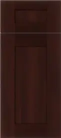 Shaker Espresso (SE) sample door, five-piece shaker, full overlay
