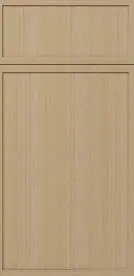 Slim White Oak (SWO) sample door, slim-rail shaker, full overlay