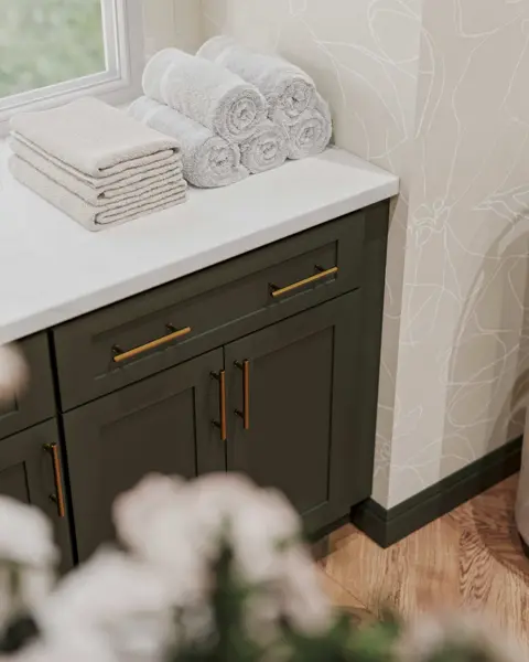 Dark green bathroom vanity cabinet inspiration