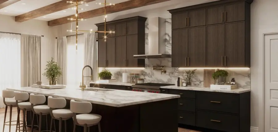 Kitchen in SAO - Slim Amber Oak & SIB - Slim Iron Black