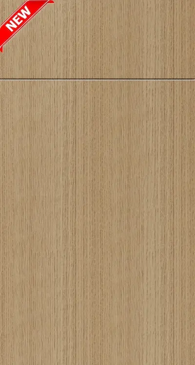 Oak Blonde (OB) sample door, woodgrain slab
