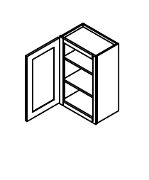 Catalog perspective drawing for SW-W2130 cabinet group